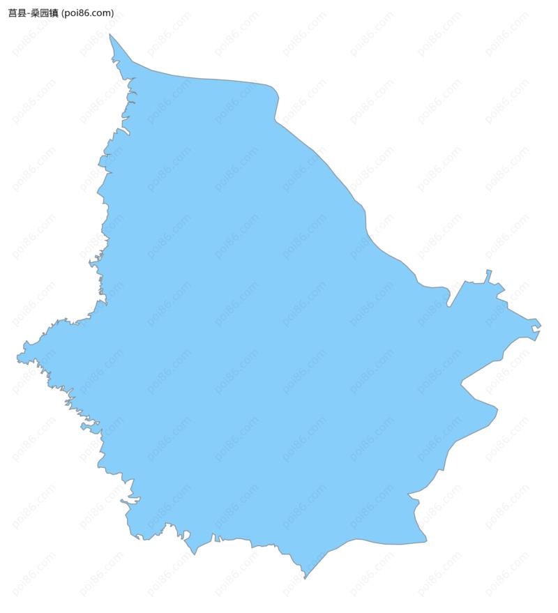 桑园镇边界地图