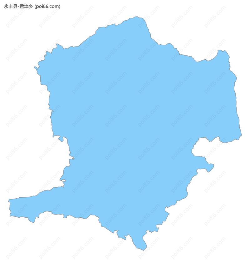 君埠乡边界地图