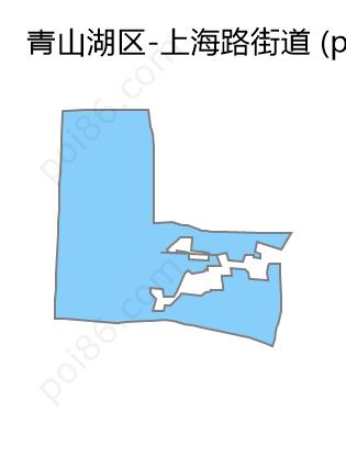 上海路街道边界地图