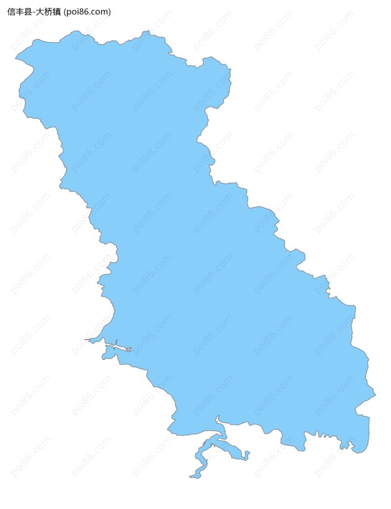 大桥镇边界地图