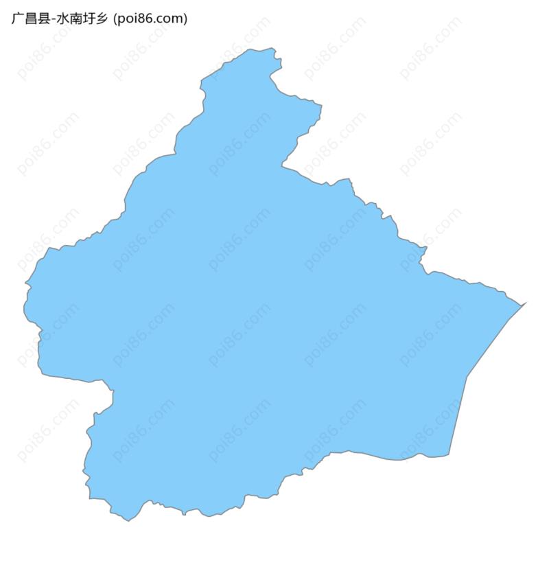 水南圩乡边界地图