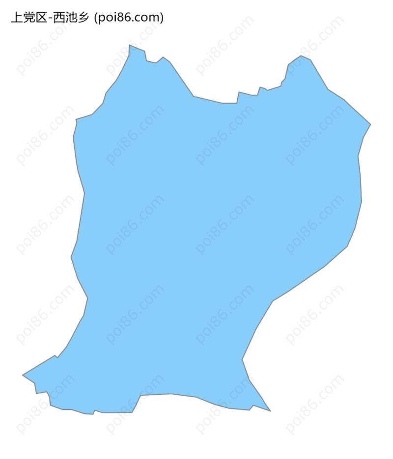 西池乡边界地图